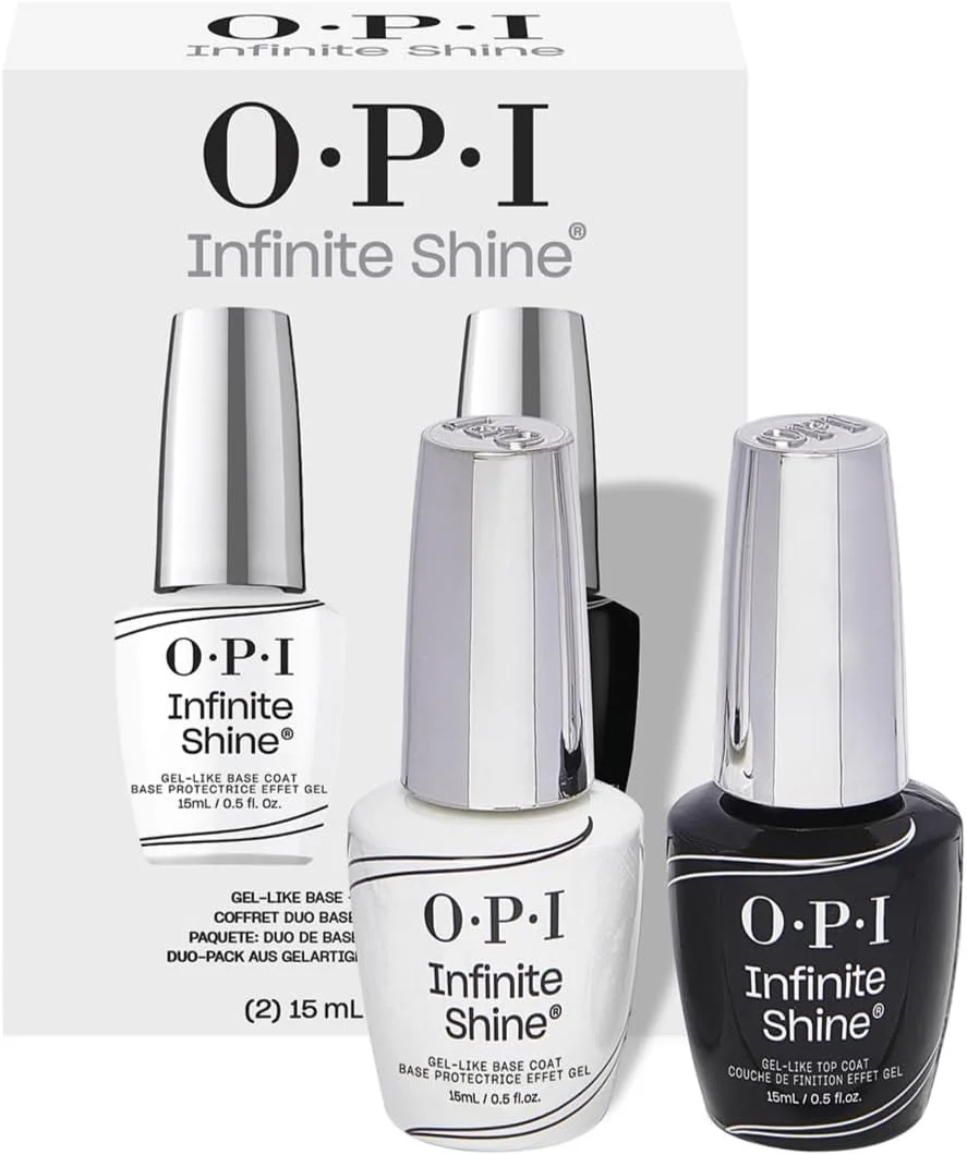 لاک ناخن OPI Infinite Shine، لاک بادوام، لاک ناخن ژل مانند با ماندگاری تا 11 روز و درخشش بالا، فرمول وگان، پاک کردن آسان