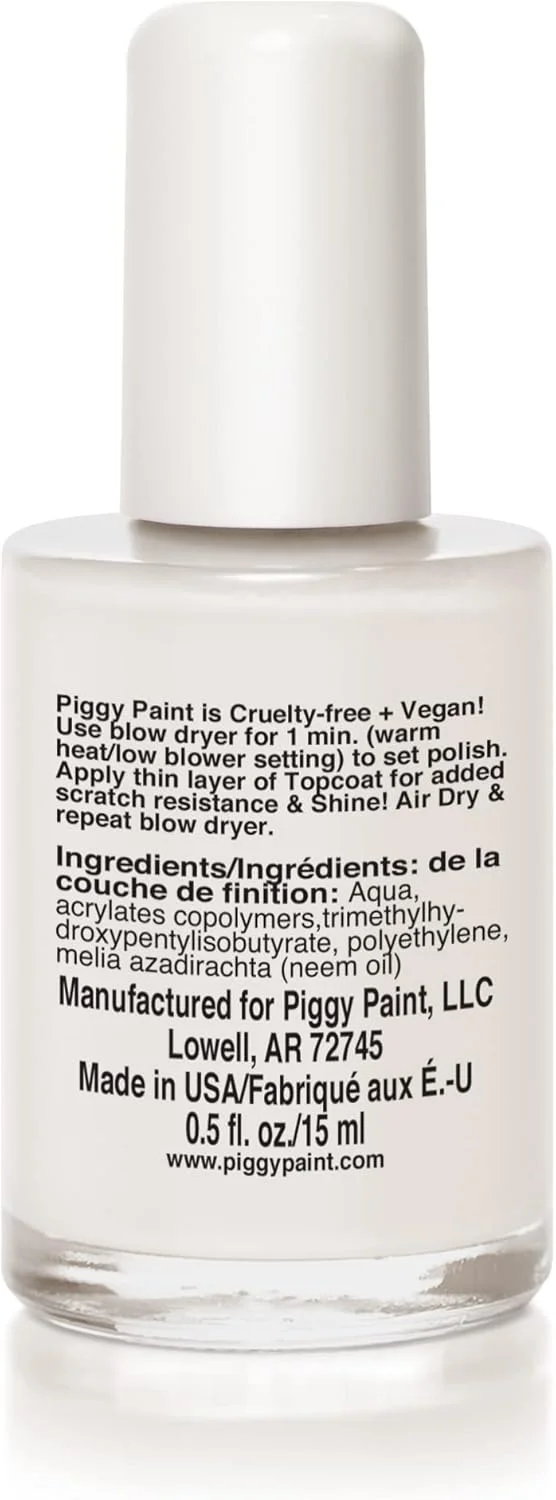 لاک ناخن غیر سمی دخترانه پیگی پینت - ایمن و بدون مواد شیمیایی - روکش