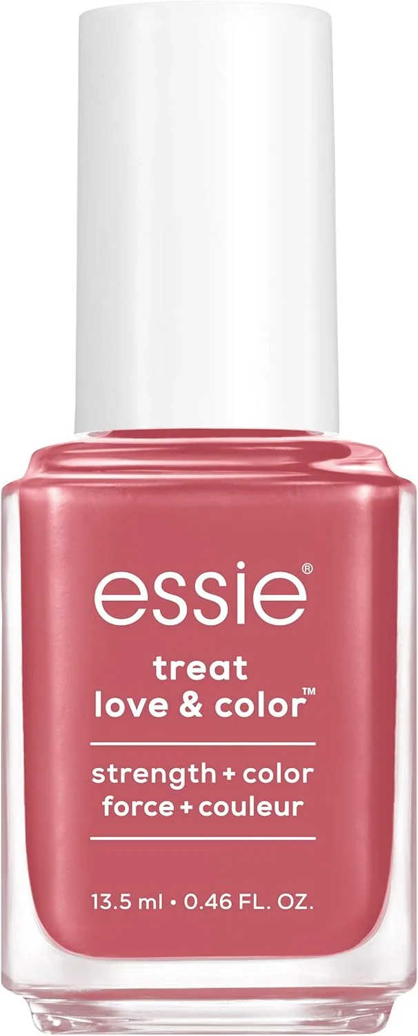 لاک ناخن تقویت کننده و رنگی Essie Treat, Love and Color، Berry Blast، توت فرنگی خالص، 13.5 میلی لیتر