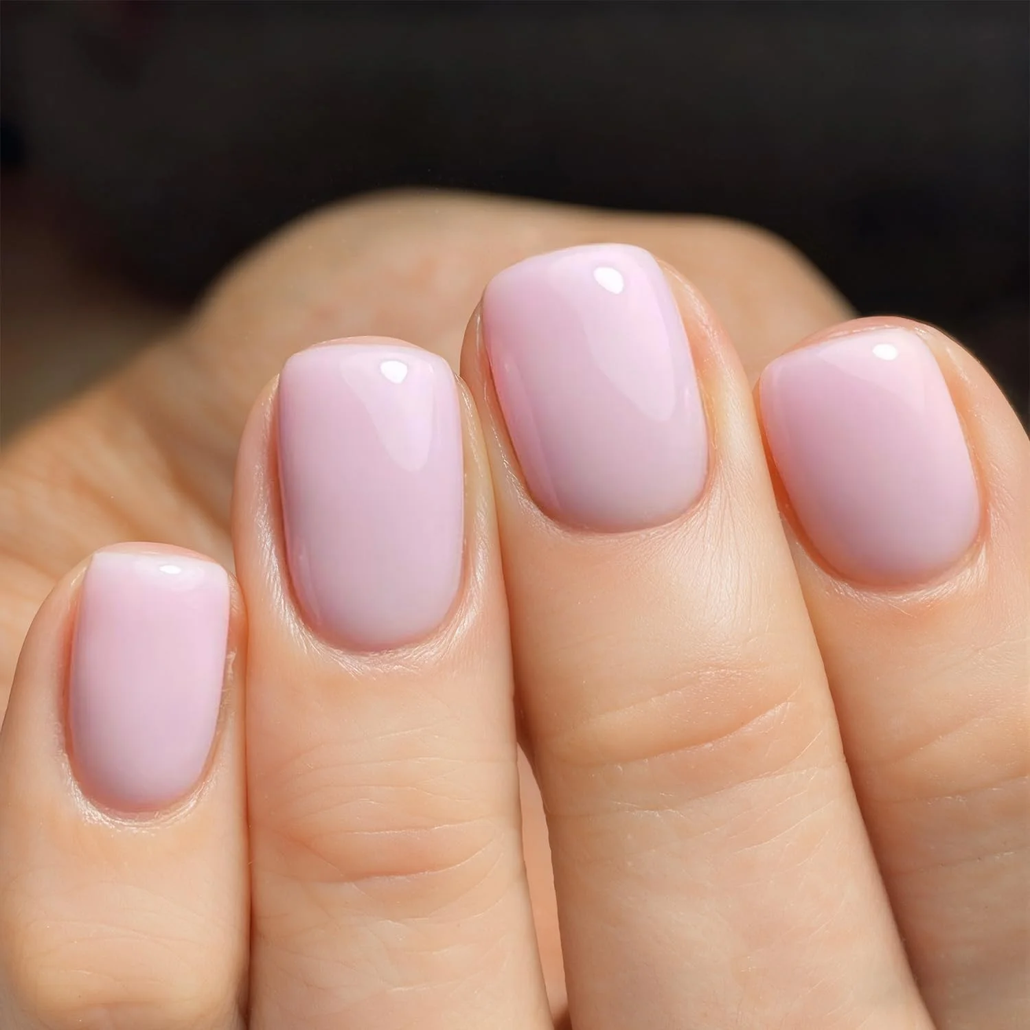 لاک ژل ناخن ویشین، رنگ صورتی کریستالی ژله ای خنثی، 15 میل، لاک ژل صورتی شفاف و نیمه مات، خشک شدن با UV LED، رنگ شفاف، مناسب طراحی و مانیکور ناخن در منزل، شماره 24