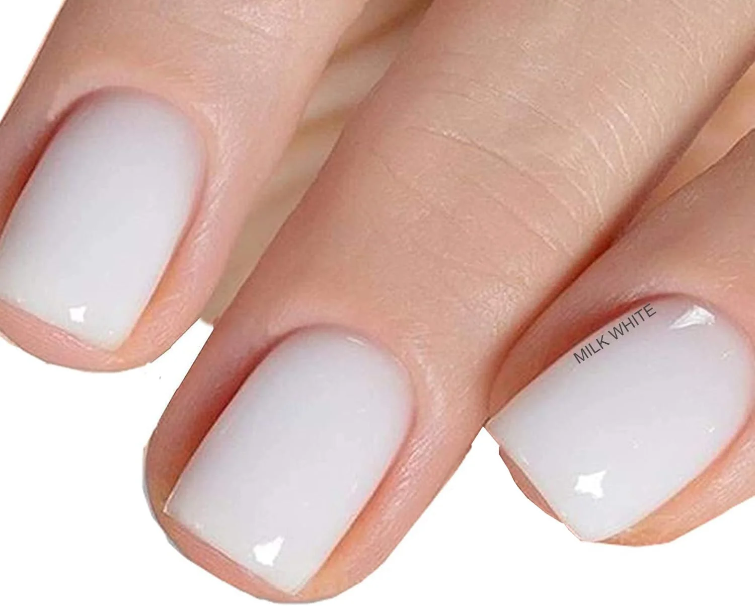 لاک ژل ناخن ۱۵ میلی لیتری UV/LED، لاک ژل سفید شیری، پوشش رنگی ژله ای نیمه شفاف سفید شیری، لاک ژل با ماندگاری طولانی مناسب طراحی ناخن در سالن و استفاده شخصی 15 میلی لیتر