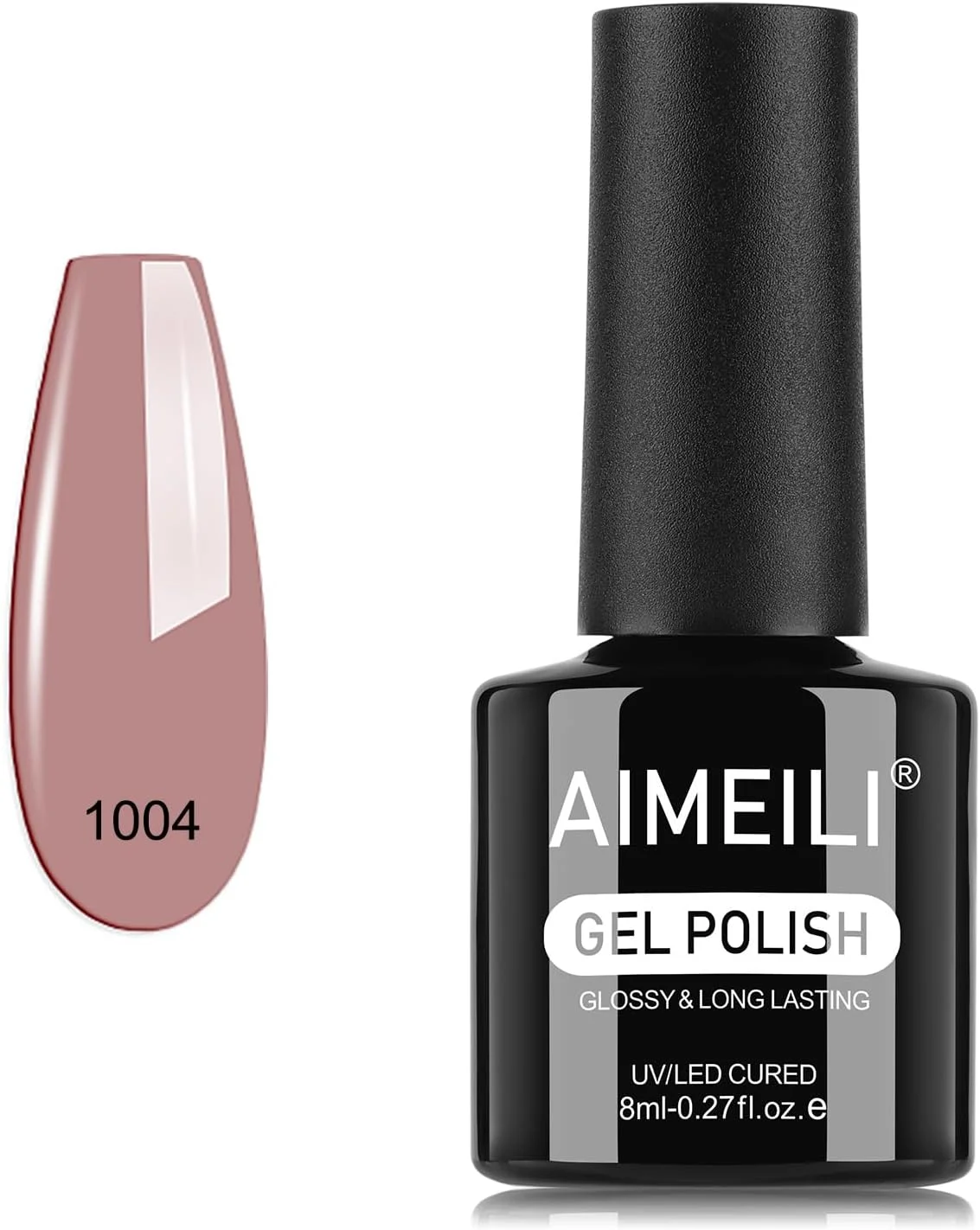 لاک ژل ناخن ایمیلی 8 میلی لیتر - خشک شدن سریع با UV LED، ماندگاری طولانی و مقاوم در برابر لب پر شدن، کیفیت سالنی برای استفاده خانگی و حرفه ای - 1004