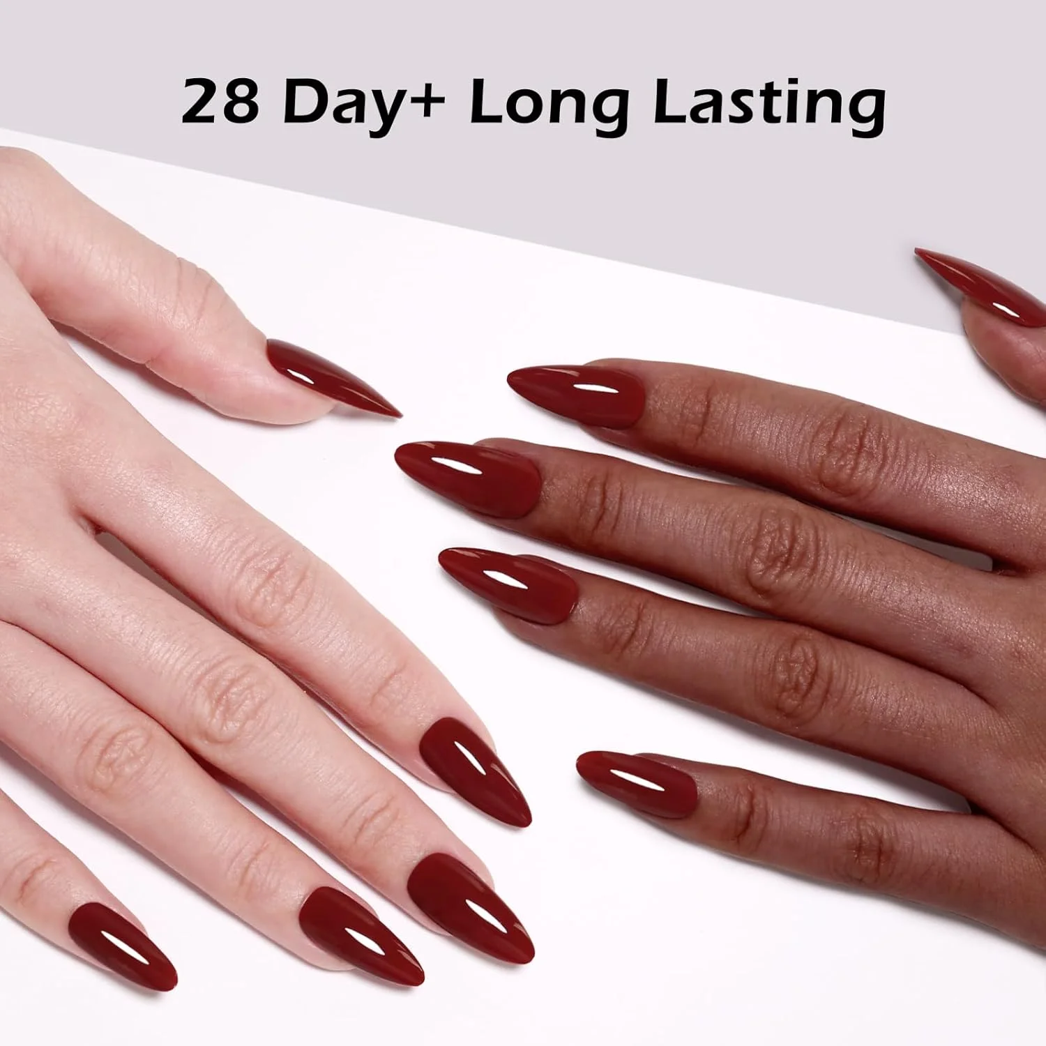 لاک ژل ۱۰ میلی لیتری بدون هما، لاک ژل قرمز تیره، لاک ژل خیساندنی، قابل خشک شدن با UV/LED، هدیه مانیکور برای هنر ناخن DIY و استودیو ناخن برای زنان