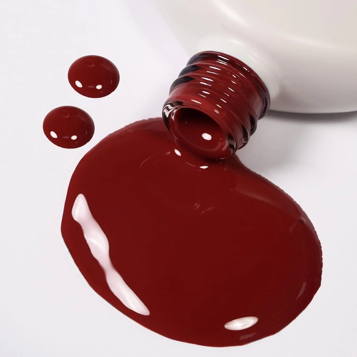 لاک ژل ۱۰ میلی لیتری بدون هما، لاک ژل قرمز تیره، لاک ژل خیساندنی، قابل خشک شدن با UV/LED، هدیه مانیکور برای هنر ناخن DIY و استودیو ناخن برای زنان