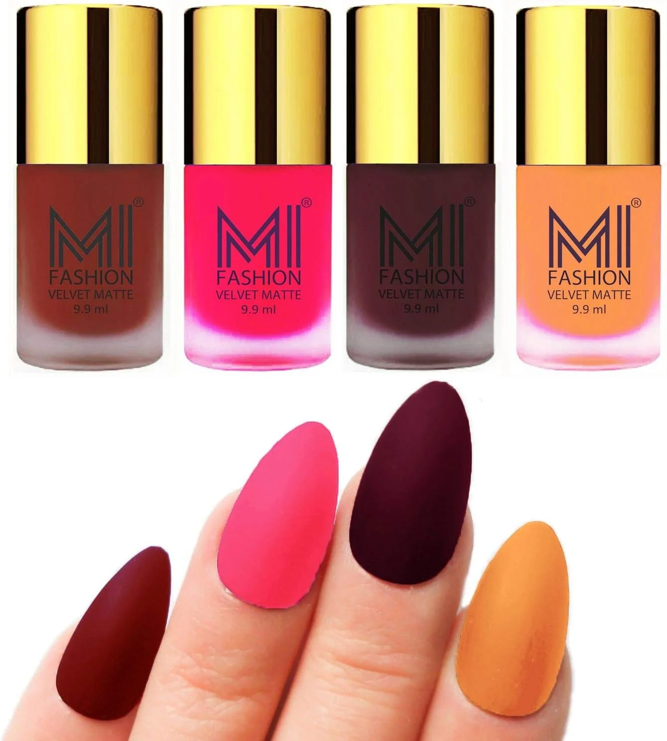 ست لاک ناخن مخملی مات MI FASHION قرمز، صورتی نئون، مشکی، آبی آسمانی 9.9 میلی لیتر (مجموعه 4 عددی) ست لاک ناخن مخملی مات MI FASHION قرمز، صورتی نئون، مشکی، آبی آسمانی 9.9 میلی لیتر (مجموعه 4 عددی)