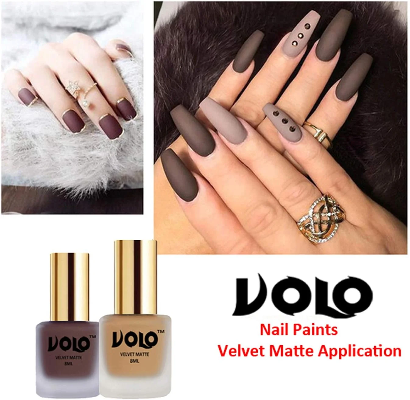 لاک ناخن ولو مخملی مات با رنگ های جسورانه - فروش عمده