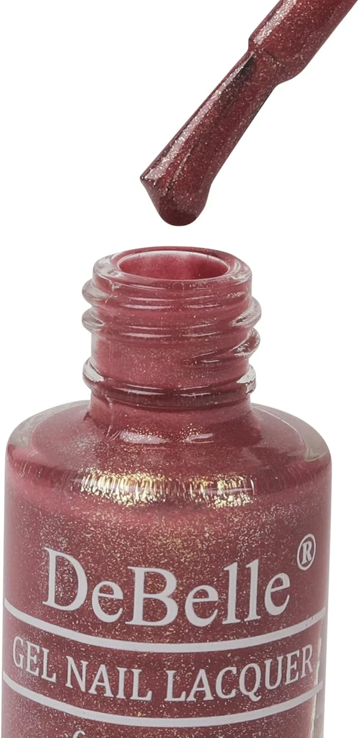 لاک ناخن ژلی دبلیو بل، رنگ کلویی شیک (بنفش تیره با شیمر ریز) | بدون نیاز به UV - فرمول غنی شده با جلبک دریایی، ماندگاری طولانی و فاقد مواد سمی - 6 میلی لیتر