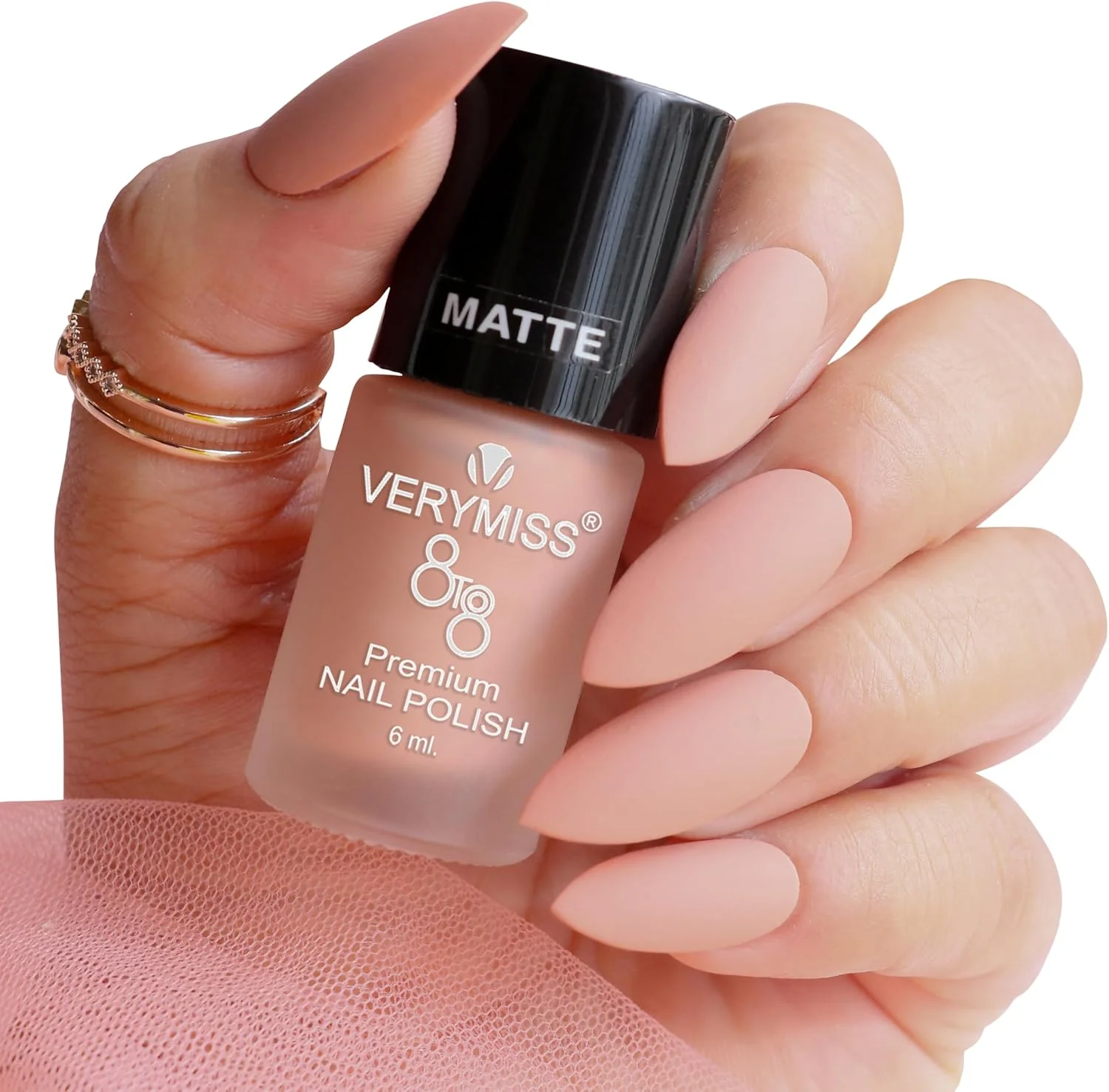 لاک ناخن پریمیوم وری میس، روکش مات، رنگ ماسه سوزان، 6 میلی لیتر لاک ناخن پریمیوم وری میس، روکش مات، رنگ ماسه سوزان، 6 میلی لیتر