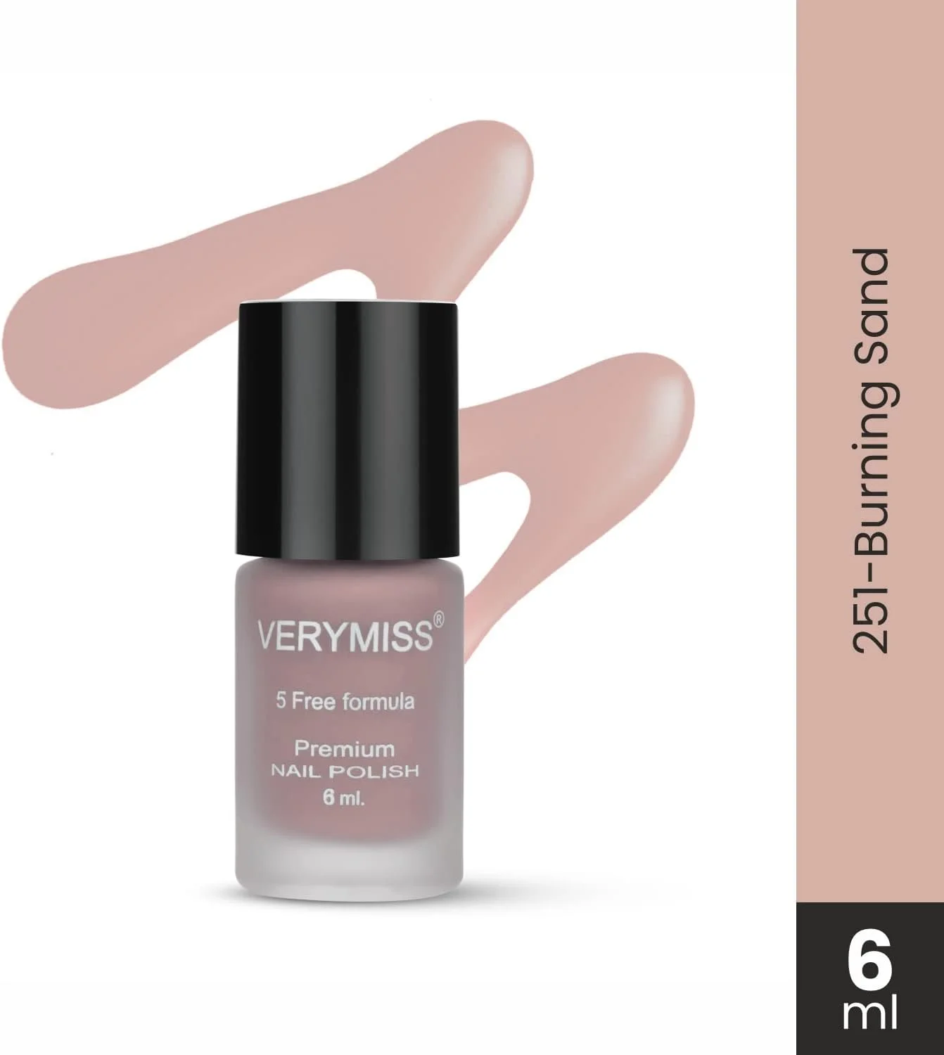 لاک ناخن پریمیوم وری میس، روکش مات، رنگ ماسه سوزان، 6 میلی لیتر لاک ناخن پریمیوم وری میس، روکش مات، رنگ ماسه سوزان، 6 میلی لیتر