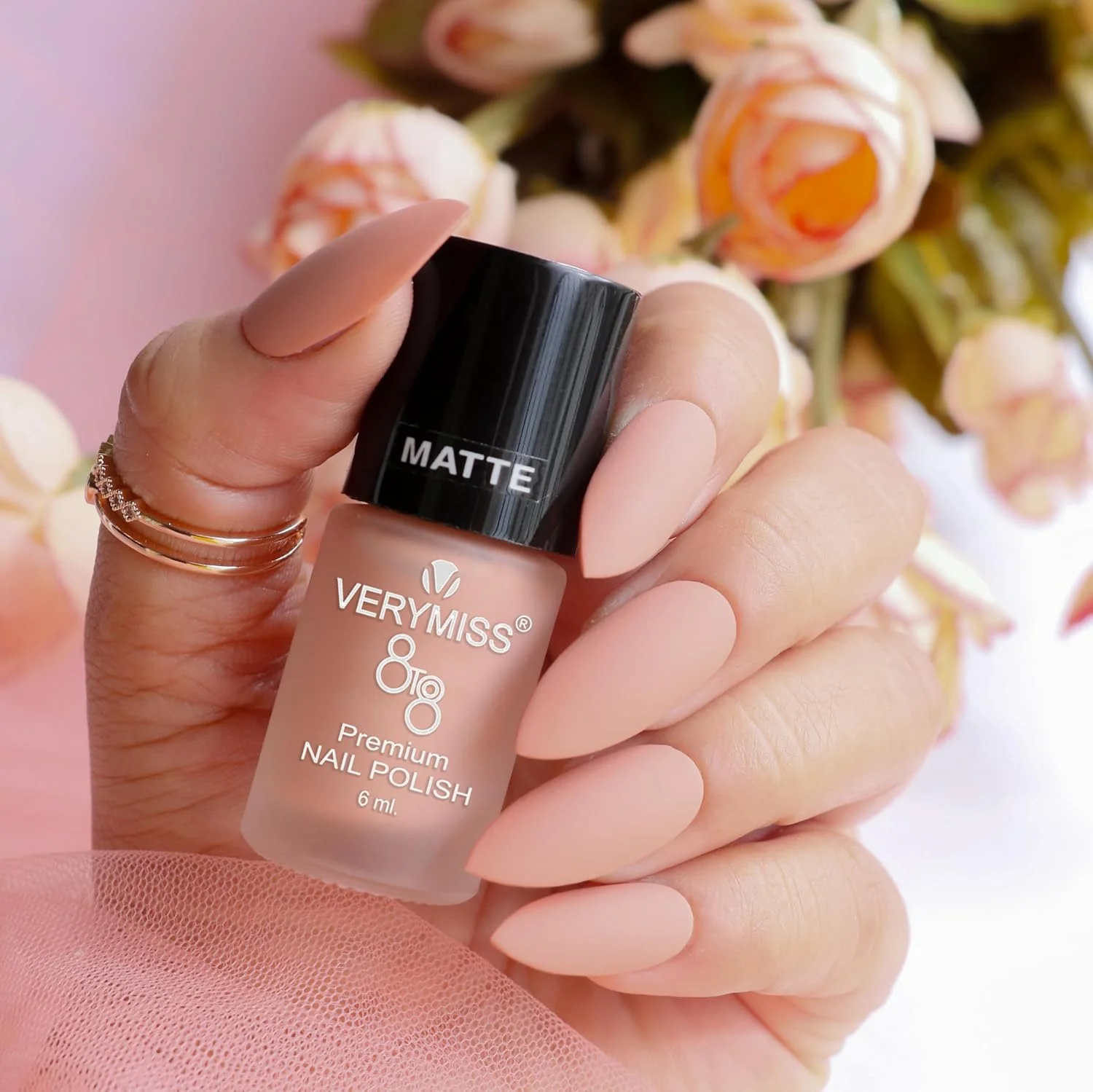 لاک ناخن پریمیوم وری میس، روکش مات، رنگ ماسه سوزان، 6 میلی لیتر لاک ناخن پریمیوم وری میس، روکش مات، رنگ ماسه سوزان، 6 میلی لیتر