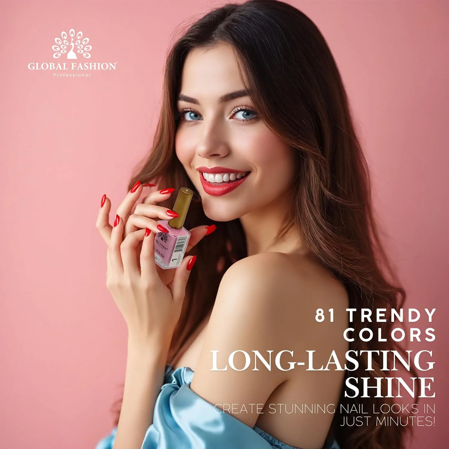 ست لاک ناخن 15 میلی لیتری – 20 رنگ زنده برای بانوان، مانیکور و پدیکور، ماندگاری طولانی، مقاوم در برابر لب پر شدن، خشک شدن سریع، وگان، بدون تست حیوانی، کیفیت سالنی (رویال چارم، 20 رنگ)