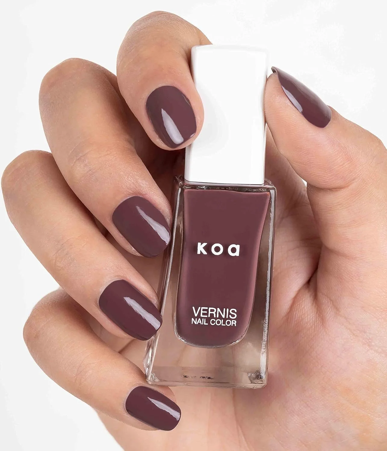 لاک ناخن کوآ با ماندگاری طولانی، رنگ بلوطی 418