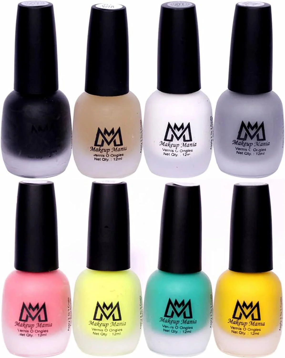 مجموعه لاک ناخن مخملی Makeup Mania، ست لاک ناخن مات 8 عددی، چند رنگ (MM # 60-70)