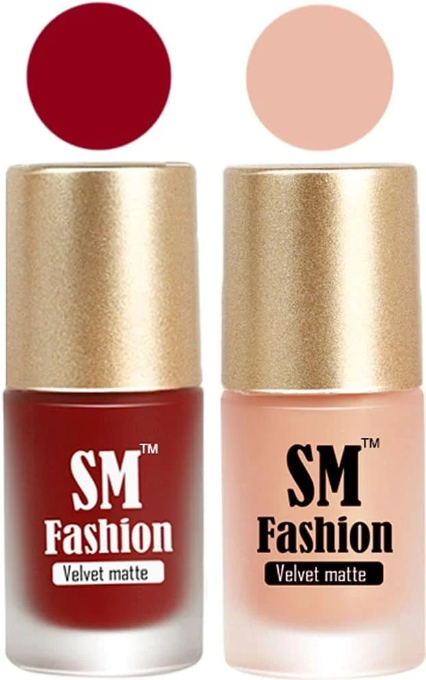 لاک ناخن، صورتی توتی - هلویی مخملی مات، ست ترکیبی 2 عددی 7 میلی لیتری