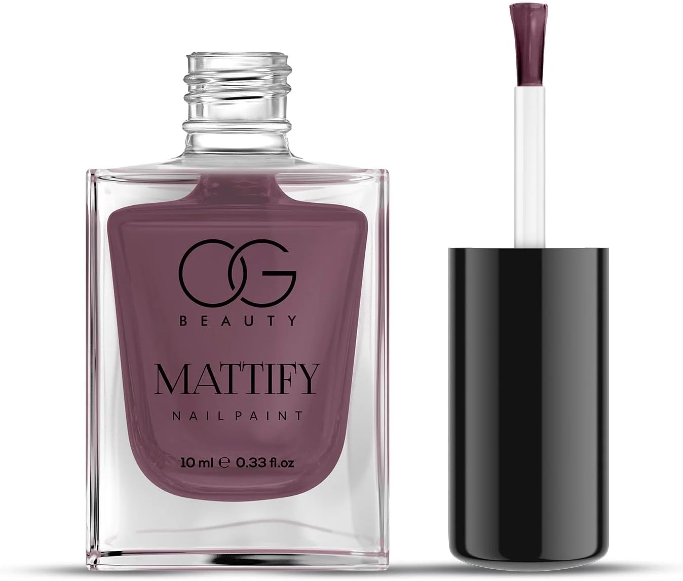 لاک ناخن مات OG BEAUTY - فانتزی سرخابی (10 میلی لیتر) | رنگ مات غنی، فرمول خشک شدن سریع