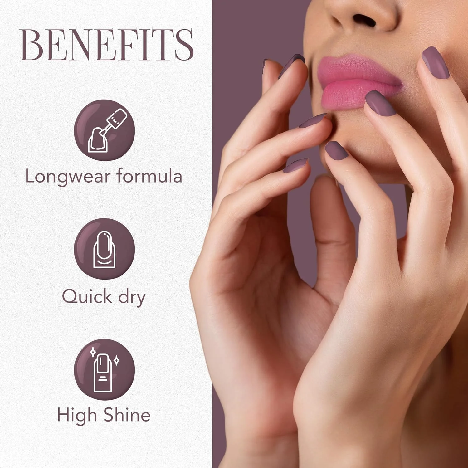 لاک ناخن مات OG BEAUTY - فانتزی سرخابی (10 میلی لیتر) | رنگ مات غنی، فرمول خشک شدن سریع