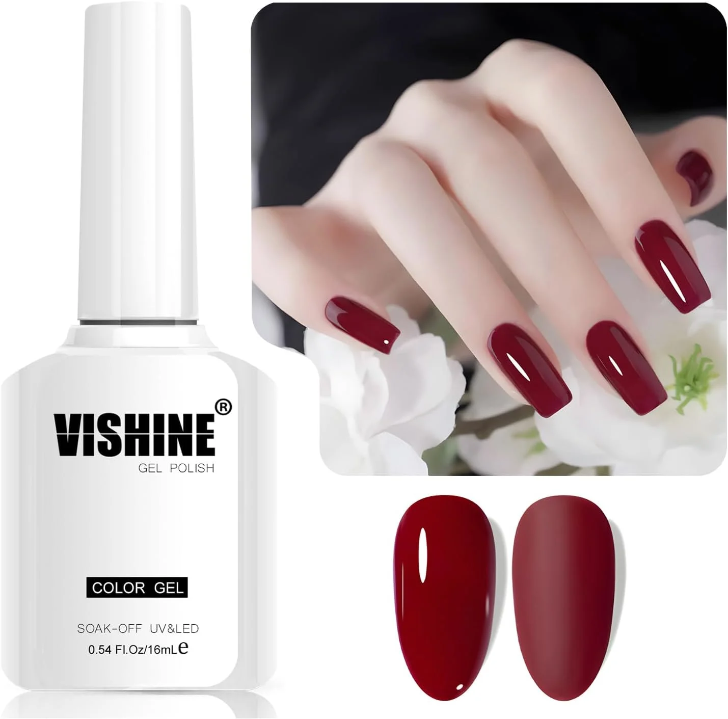 لاک ژل ناخن نیمه دائمی ویشاین رنگ آلویی 16 میلی لیتر، طراحی هنری ناخن، مانیکور سالنی، مناسب استفاده در خانه، رنگ L359 آلویی مخملی