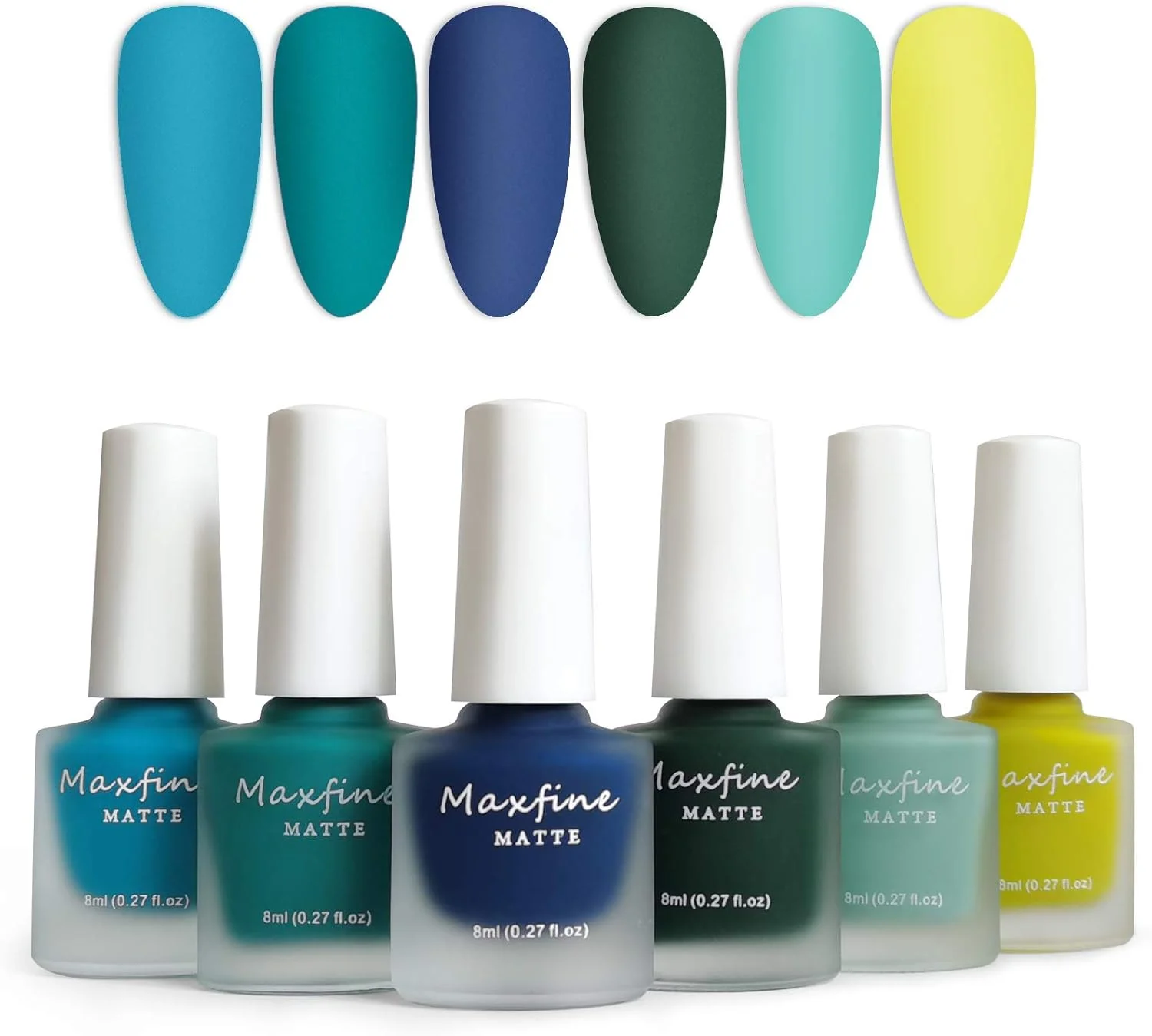 ست لاک ناخن مات 6 رنگ، لاک ژل مخملی مات با جلوه مه، هنر ناخن مخملی ضد آب با ماندگاری طولانی 8 میلی لیتر/بطری - #C