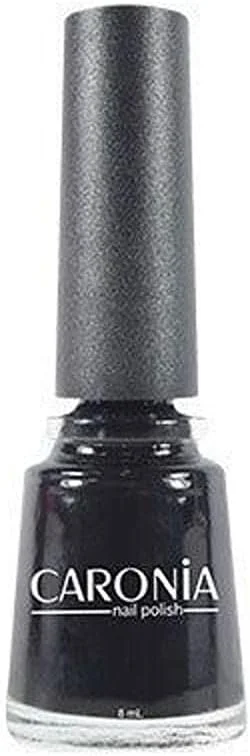 لاک ناخن کارونیا رنگ مشکی مخملی معمولی - استفاده آسان - خشک شدن سریع - فرمول ماندگار - 15 میلی لیتر