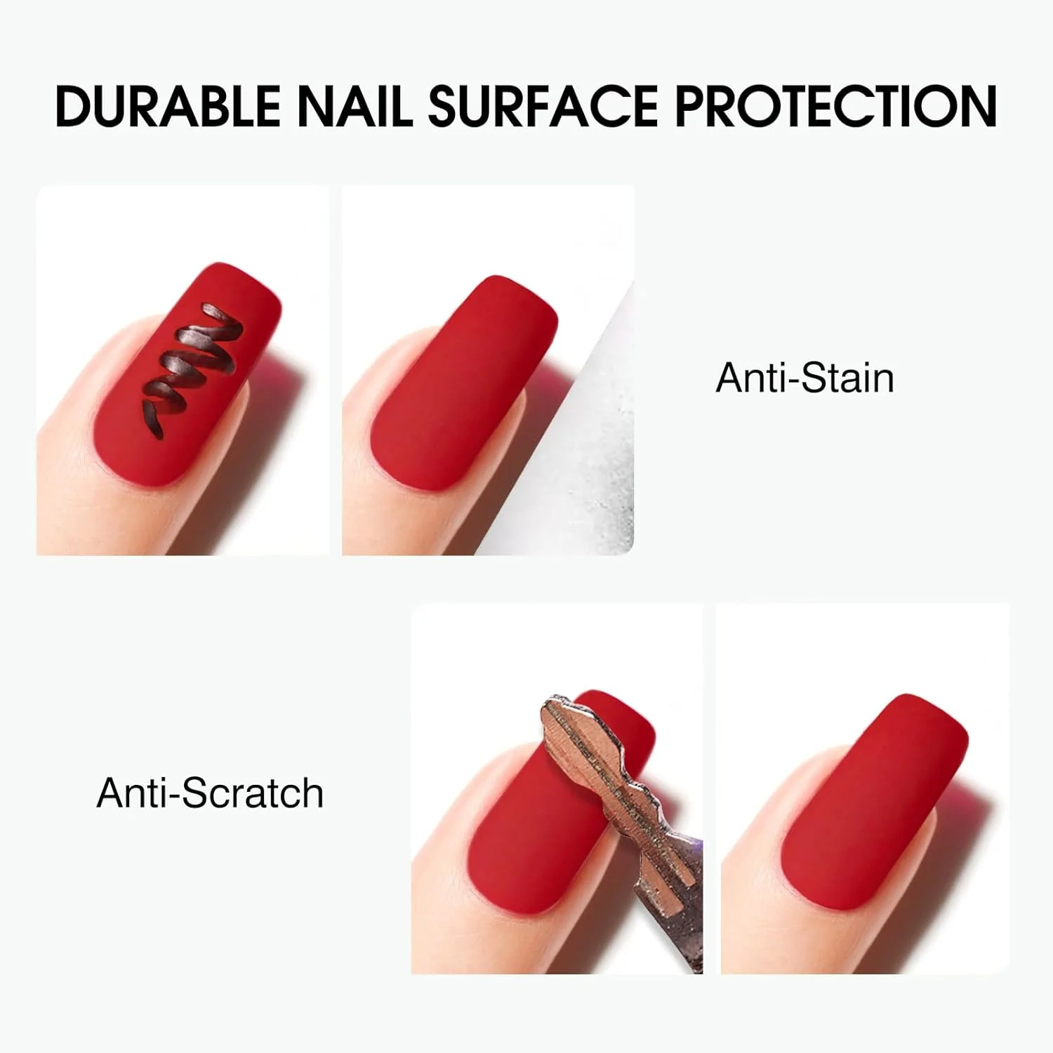 ست لاک ژل مات تاپ کت و بیس کت CANNI - بدون نیاز به پاک کردن، ماندگاری طولانی، مناسب برای طراحی ناخن در خانه و سالن