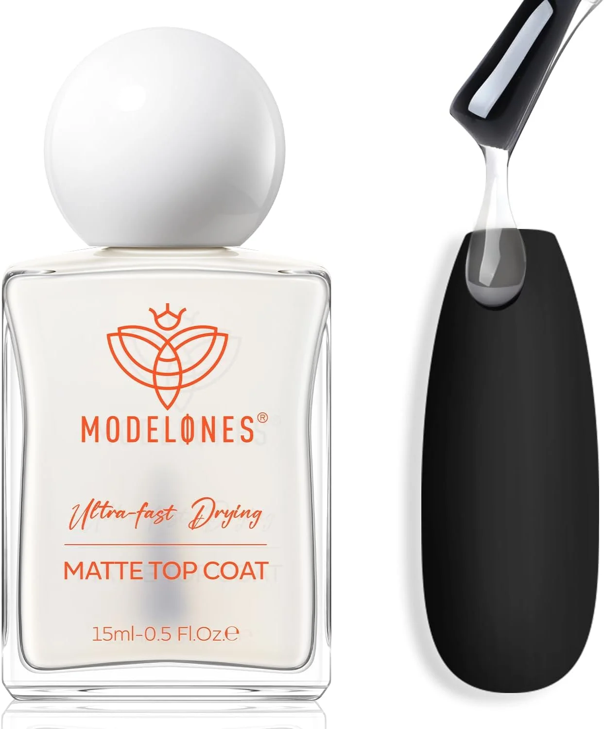 لاک تاپ کت مات مدلونز، خشک شدن سریع، بدون لب پر شدن، ماندگاری طولانی، محافظت از رنگ و ناخن، کیفیت سالن مانیکور 15 میلی لیتر