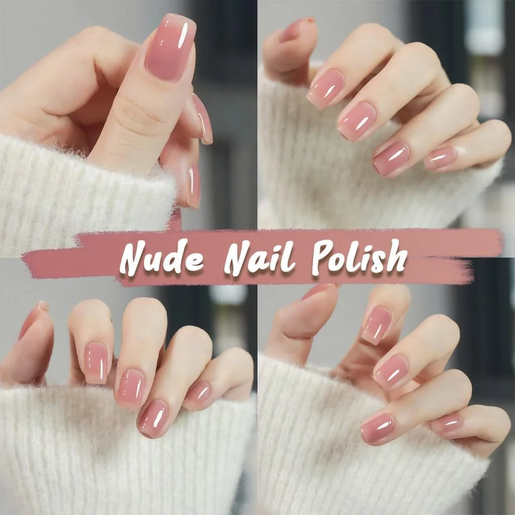 مجموعه لاک ژل آزونه – 6 رنگ لاک ژل صورتی کلاسیک، لاک ژل UV، ماندگاری طولانی، مناسب سالن و استفاده خانگی، هدیه لاک برای خانم ها (صورتی)