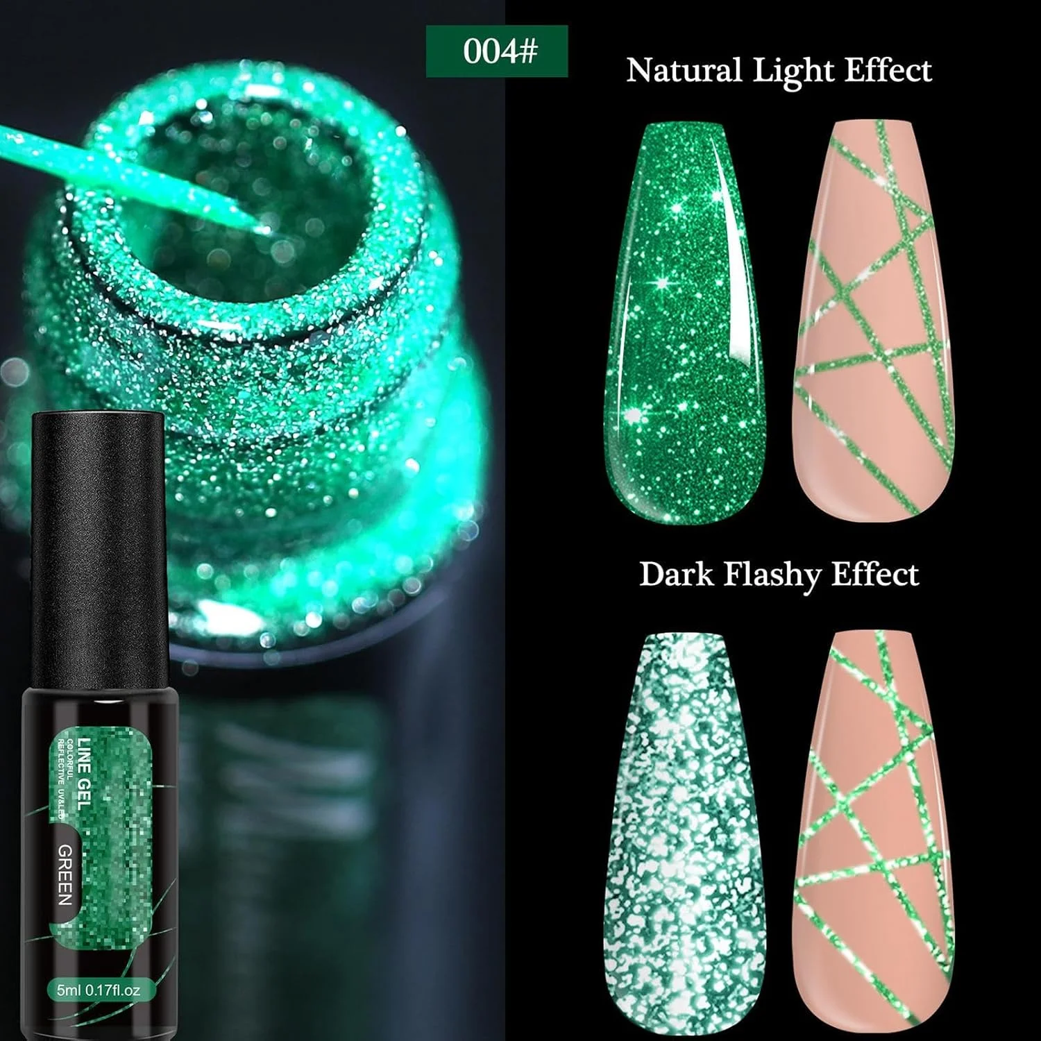 لاک ژل اکلیلی، لاک آستر 12 رنگ | کیت آستر مانیکور بازتابنده برای مهمانی های خانگی سالن بانوان تعطیلات تابستانی