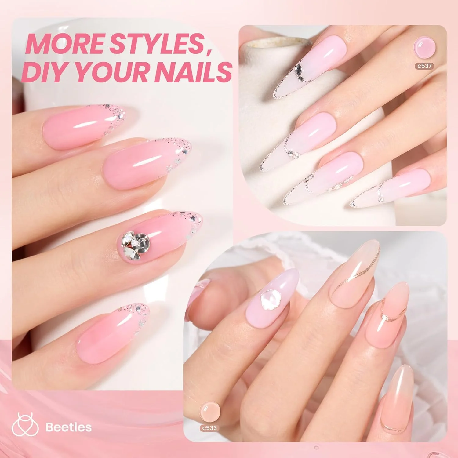 ست لاک ژل ژله ای بیتلز، 6 رنگ سفید شیری، صورتی ملایم، کیت لاک ژل رنگ بدن، جلوه شفاف، مناسب فصل بهار و تابستان، لاک ژل خیساندنی UV، مناسب طراحی ناخن فرانسوی و مانیکور DIY، هدیه ای برای خانم ها ست لاک ژل ژله ای بیتلز، 6 رنگ سفید شیری، صورتی ملایم، کیت لاک ژل رنگ بدن، جلوه شفاف، مناسب فصل بهار و تابستان، لاک ژل خیساندنی UV، مناسب طراحی ناخن فرانسوی و مانیکور DIY، هدیه ای برای خانم ها