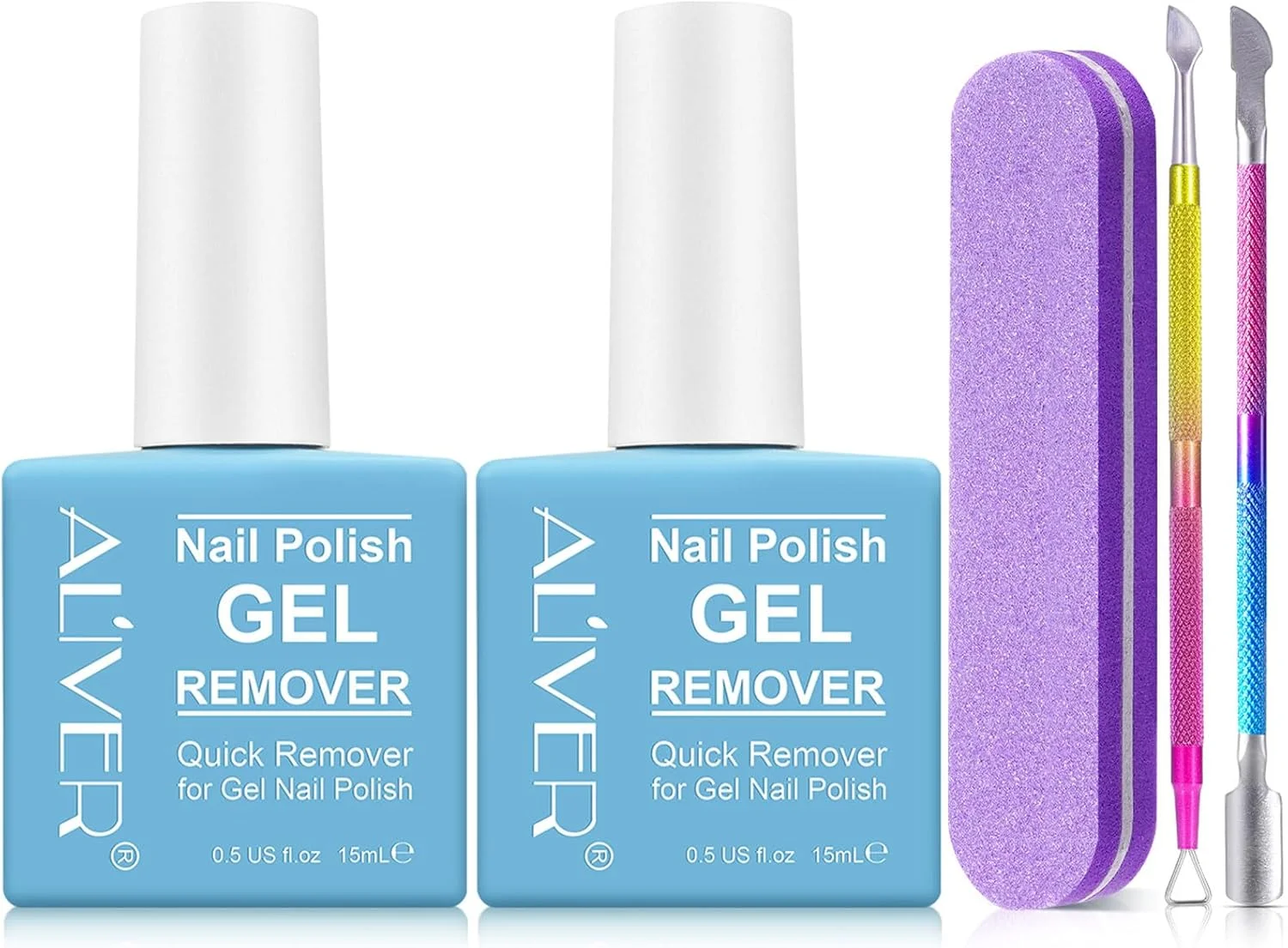 محلول پاک کننده لاک ژل 2 عددی، کیت حرفه ای پاک کننده لاک ژل برای ناخن ها به همراه سوهان ناخن + عقب زننده کوتیکول + خراشنده، به راحتی و به سرعت لاک ناخن را در 3-5 دقیقه پاک می کند، ایمن و بدون آسیب رساندن به ناخن ها مناسب برای خانه محلول پاک کننده لاک ژل 2 عددی، کیت حرفه ای پاک کننده لاک ژل برای ناخن ها به همراه سوهان ناخن + عقب زننده کوتیکول + خراشنده، به راحتی و به سرعت لاک ناخن را در 3-5 دقیقه پاک می کند، ایمن و بدون آسیب رساندن به ناخن ها مناسب برای خانه