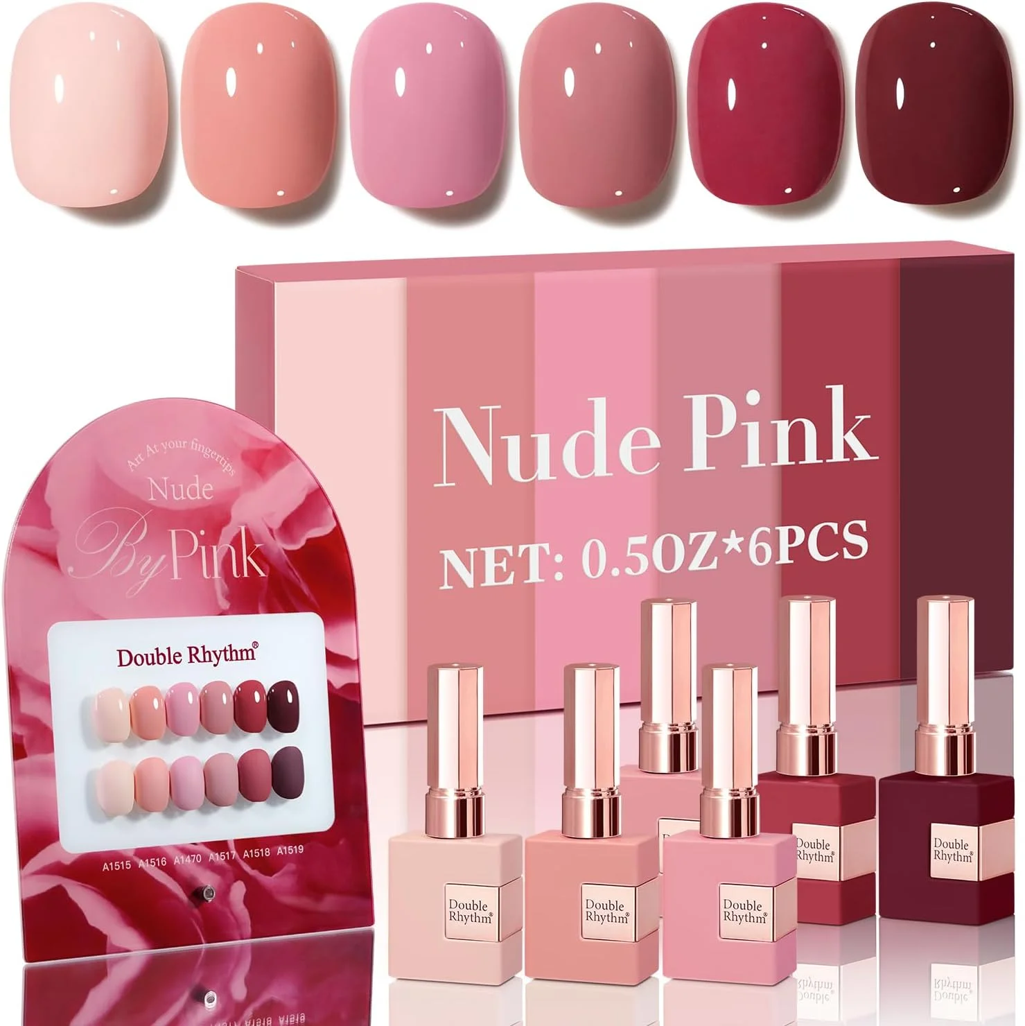 مجموعه لاک ژل 6 عددی دابل ریتم، 15 میلی لیتر، رنگ های مشابه، لاک ژل خیس شونده، مناسب طراحی ناخن، مانیکور، استفاده در سالن و منزل برای بانوان (بورگاندی، قرمز، صورتی کالباسی-T6-3) مجموعه لاک ژل 6 عددی دابل ریتم، 15 میلی لیتر، رنگ های مشابه، لاک ژل خیس شونده، مناسب طراحی ناخن، مانیکور، استفاده در سالن و منزل برای بانوان (بورگاندی، قرمز، صورتی کالباسی-T6-3)