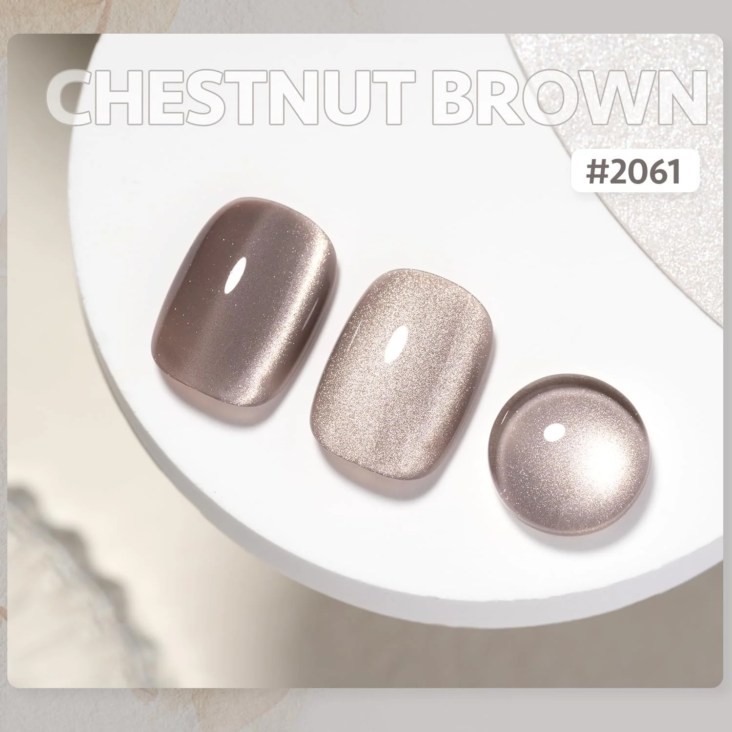 لاک ژل چشم گربه ای شیشه ای GAOY، لاک ناخن اکلیلی هولوگرافیک 16 میلی لیتری با آهنربا، ژل UV بازتابنده شفاف، 2061 قهوه ای شاه بلوطی لاک ژل چشم گربه ای شیشه ای GAOY، لاک ناخن اکلیلی هولوگرافیک 16 میلی لیتری با آهنربا، ژل UV بازتابنده شفاف، 2061 قهوه ای شاه بلوطی