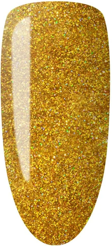 لاک ژل لچت، مجموعه لاک ناخن رنگ پوست، لاک ناخن Nobility، زرق و برق طلایی NBNL67