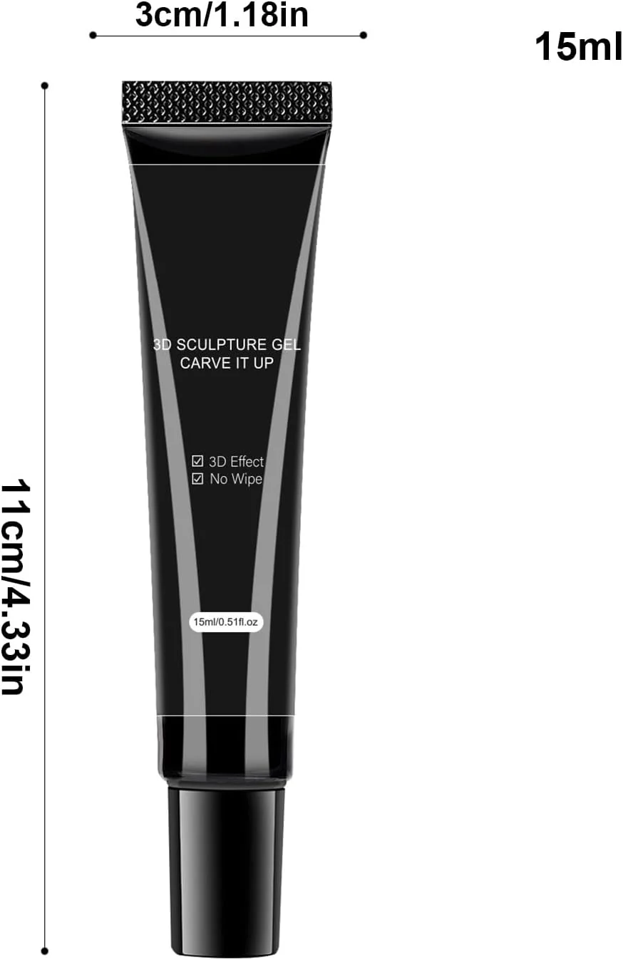 ژل طراحی ناخن سه بعدی 15 میلی لیتر، چسب ژل طراحی ناخن، ژل پولیش طراحی شفاف بدون نیاز به خشک شدن، ژل طراحی و دیزاین ناخن 5 بعدی، چسب 4 در 1 بدون نیاز به خشک شدن برای طراحی و قالب گیری ژل طراحی ناخن سه بعدی 15 میلی لیتر، چسب ژل طراحی ناخن، ژل پولیش طراحی شفاف بدون نیاز به خشک شدن، ژل طراحی و دیزاین ناخن 5 بعدی، چسب 4 در 1 بدون نیاز به خشک شدن برای طراحی و قالب گیری