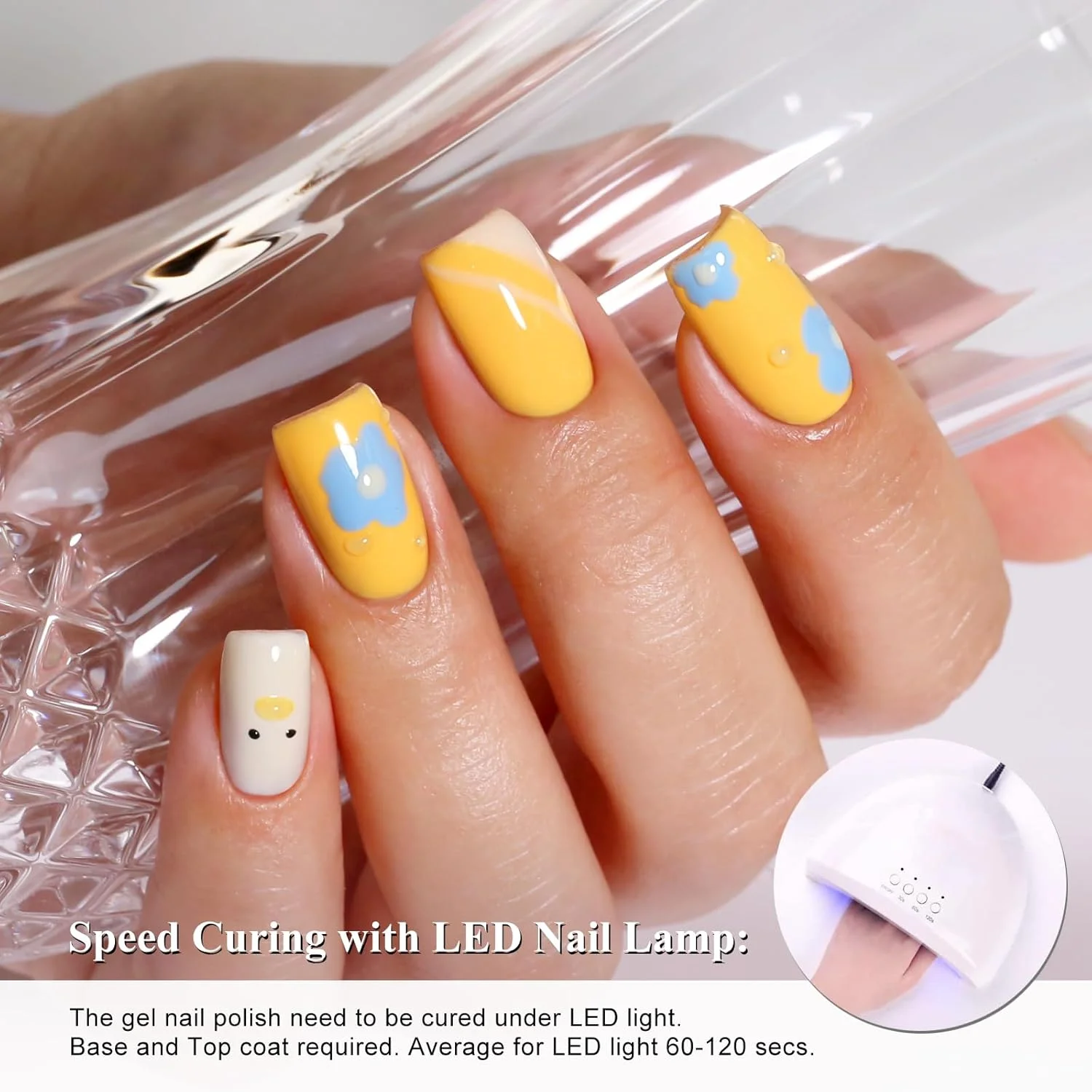 لاک ژل ایمتیتی، 1 عدد لاک ژل یو وی ال ای دی زرد آبنباتی، بادوام، مناسب طراحی ناخن و مانیکور در خانه برای بهار و تابستان (10 میلی لیتر - 964) لاک ژل ایمتیتی، 1 عدد لاک ژل یو وی ال ای دی زرد آبنباتی، بادوام، مناسب طراحی ناخن و مانیکور در خانه برای بهار و تابستان (10 میلی لیتر - 964)