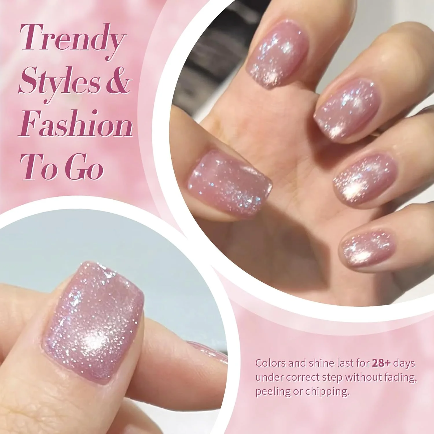 لاک ژل چشم گربه ای بورن پریتی، ژله ای صورتی، مهتابی، شیشه ای کریستالی، شیمر مغناطیسی گربه ای، اکلیلی هولوگرافیک، مناسب مانیکور سالنی و طراحی ناخن در خانه، 7 میلی لیتر، 6 عدد لاک ژل چشم گربه ای بورن پریتی، ژله ای صورتی، مهتابی، شیشه ای کریستالی، شیمر مغناطیسی گربه ای، اکلیلی هولوگرافیک، مناسب مانیکور سالنی و طراحی ناخن در خانه، 7 میلی لیتر، 6 عدد