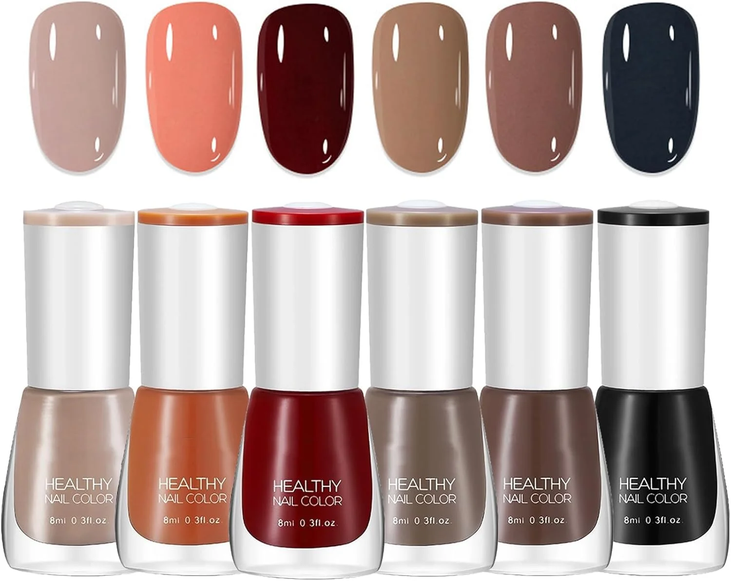 ست لاک ناخن 6 رنگ، 6 عدد لاک ناخن خشکشونده سریع و بادوام، لاک ناخن هولوگرافیک غیر سمی بر پایه آب برای طراحی ناخن در خانه، 8 میلیلیتر در 6 عدد ست لاک ناخن 6 رنگ، 6 عدد لاک ناخن خشکشونده سریع و بادوام، لاک ناخن هولوگرافیک غیر سمی بر پایه آب برای طراحی ناخن در خانه، 8 میلیلیتر در 6 عدد