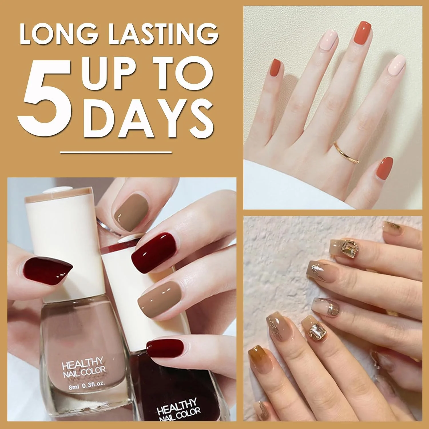 ست لاک ناخن 6 رنگ، 6 عدد لاک ناخن خشکشونده سریع و بادوام، لاک ناخن هولوگرافیک غیر سمی بر پایه آب برای طراحی ناخن در خانه، 8 میلیلیتر در 6 عدد ست لاک ناخن 6 رنگ، 6 عدد لاک ناخن خشکشونده سریع و بادوام، لاک ناخن هولوگرافیک غیر سمی بر پایه آب برای طراحی ناخن در خانه، 8 میلیلیتر در 6 عدد