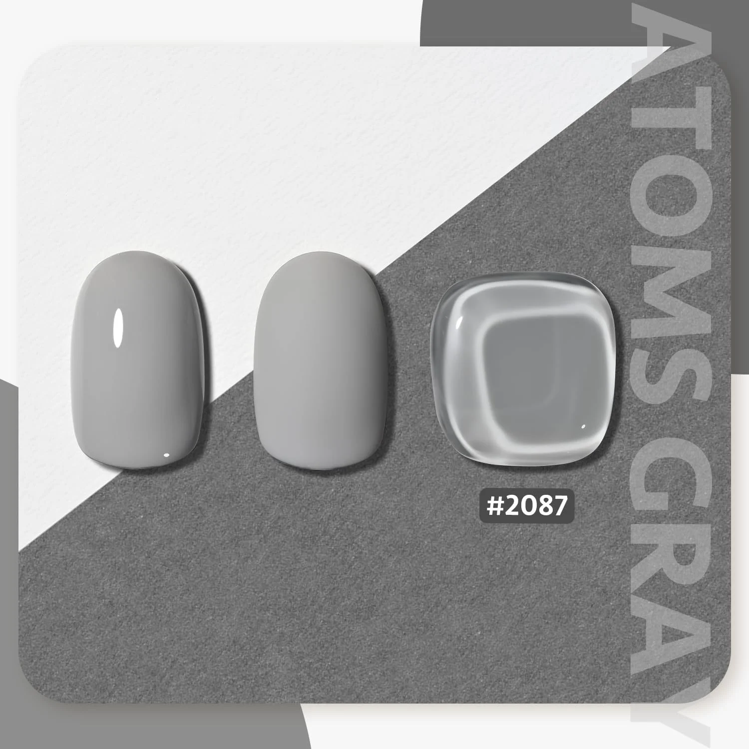 لاک ژل ناخن خاکستری GAOY، 16 میلی لیتر، لاک ژل خیساندنی، قابل خشک شدن با نور UV برای طراحی ناخن و مانیکور در خانه، 2087 اتم خاکستری لاک ژل ناخن خاکستری GAOY، 16 میلی لیتر، لاک ژل خیساندنی، قابل خشک شدن با نور UV برای طراحی ناخن و مانیکور در خانه، 2087 اتم خاکستری