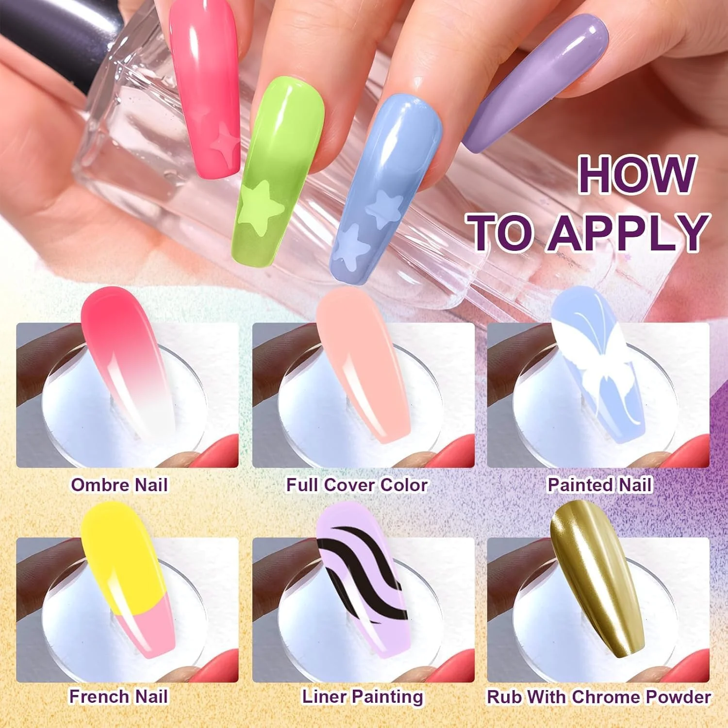 لاک ژل گرادینت، 9 رنگ لاک ناخن آمبره برای ناخن های آمبره، ناخن های هاله ای، مانیکور فرانسوی، هنر ناخن DIY ماندگار، پالت بهاری لاک ژل گرادینت، 9 رنگ لاک ناخن آمبره برای ناخن های آمبره، ناخن های هاله ای، مانیکور فرانسوی، هنر ناخن DIY ماندگار، پالت بهاری