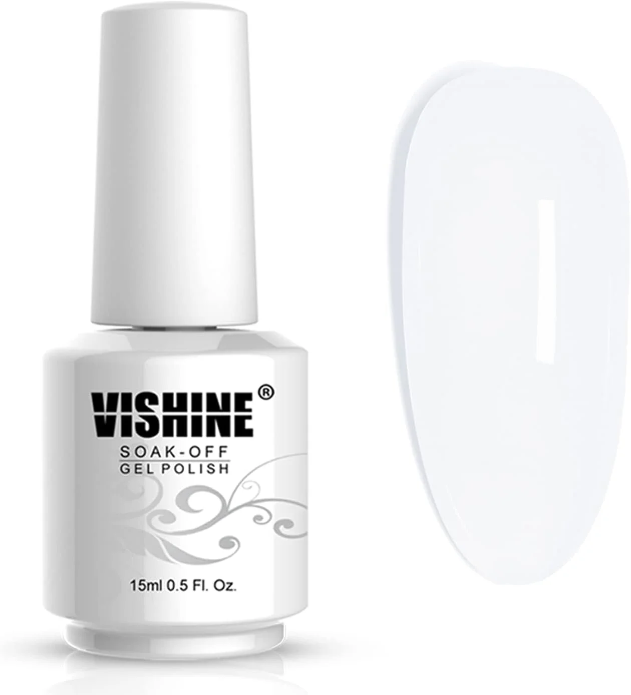 لاک ژل ناخن ویشاین، لاک ژل سفید شیری آرام، لاک ژل هنری ناخن، ژل ژله ای اوپال، لاک ژل UV LED، لاک مانیکورینگ 15 میلی لیتر