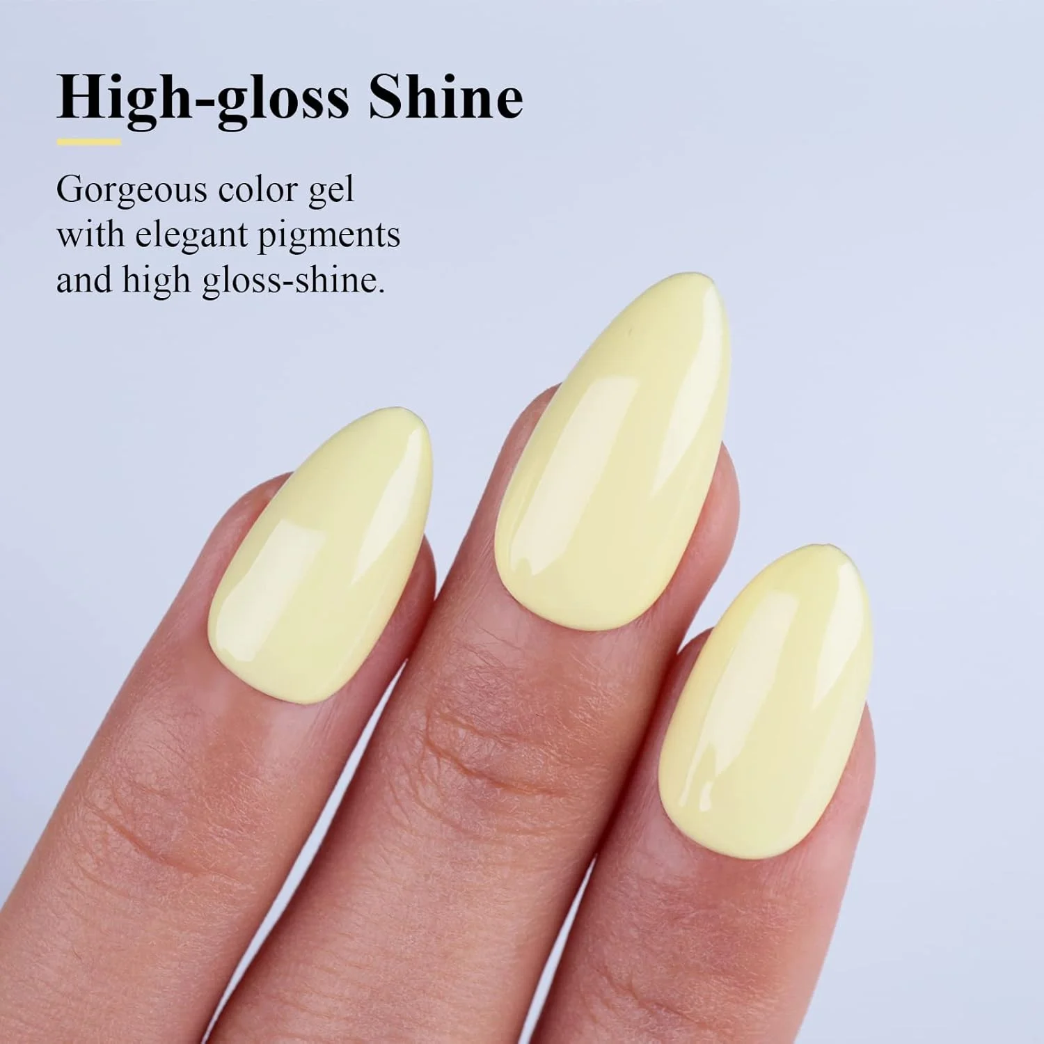لاک ژل پاستیلی ایمتیتی، 15 میل، کرم زرد روشن، مناسب دستگاه LED UV، رنگ بهاری و تابستانی خنثی برای طراحی ناخن، ست ژل مانیکور مبتدی برای زنان و دختران