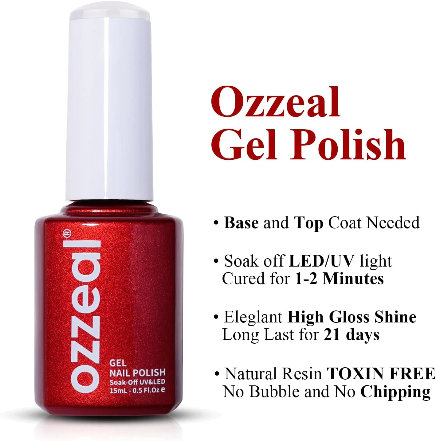 لاک ژل ناخن اوزیل، سفید شیری اکلیلی نقره ای درخشان خنثی، لاک ژل لخت و نازک، لاک ژل UV LED، رنگین کمانی شفاف و براق برای طراحی ناخن، مانیکور DIY، 15 میلی لیتر