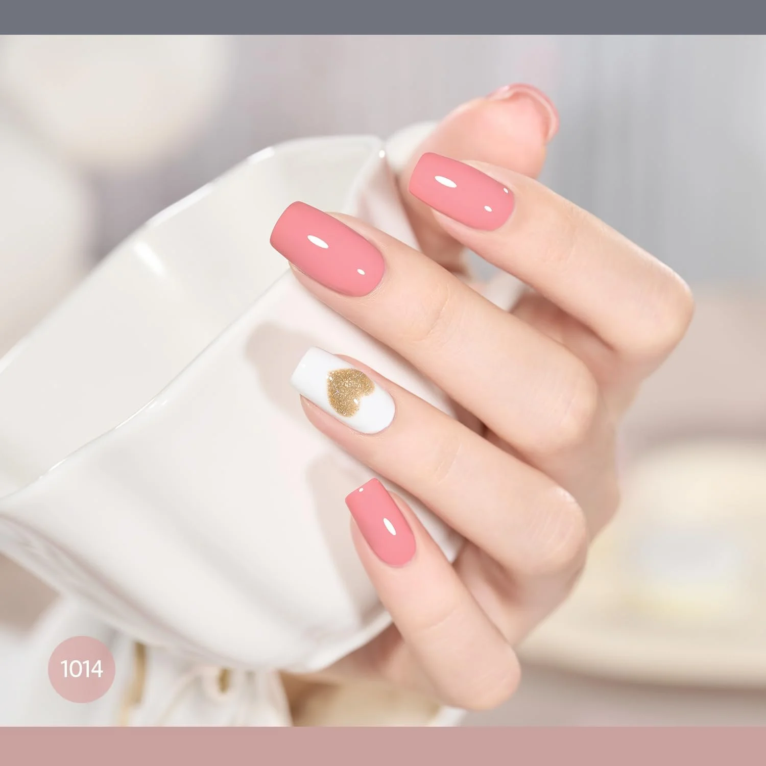 مجموعه لاک ژل ناخن GAOY شامل 6 رنگ، شامل رنگ های صورتی، کالباسی و خاکستری، مناسب برای استفاده در منزل و سالن های آرایشی