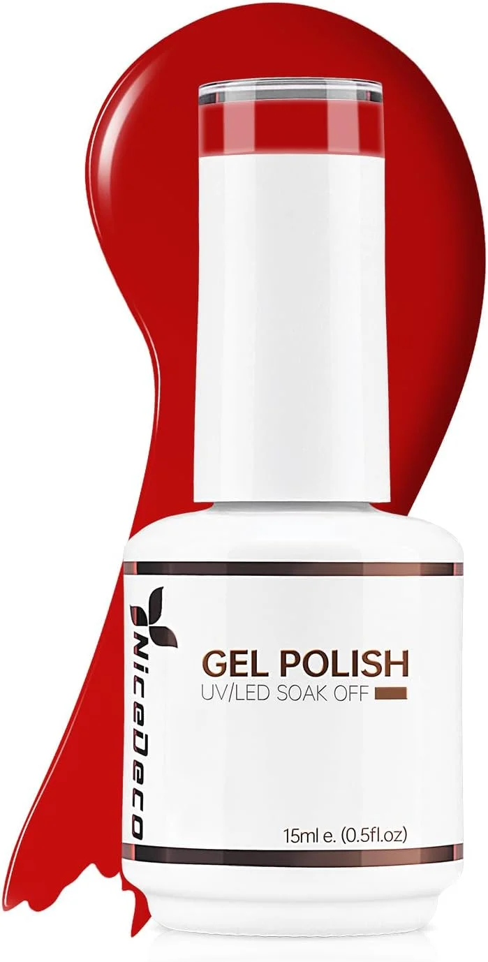 لاک ژل ناخن قرمز نیکودکو 15 میلی لیتر، لاک ژل یو وی ال ای دی شماره 011