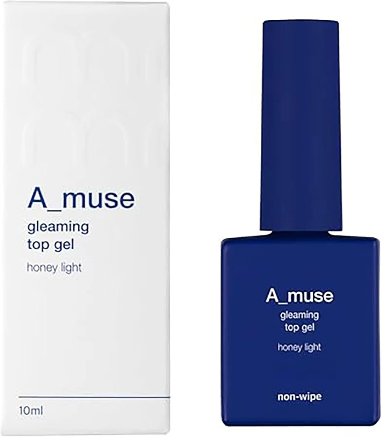 تاپ ژل براق کننده ناخن A_Muse کره ای، Honey Light، تاپ کت بادوام UV/LED بدون نیاز به دستمال، پوشش ضد خش با براقیت بالا، ژل ناخن 10 میلی لیتری
