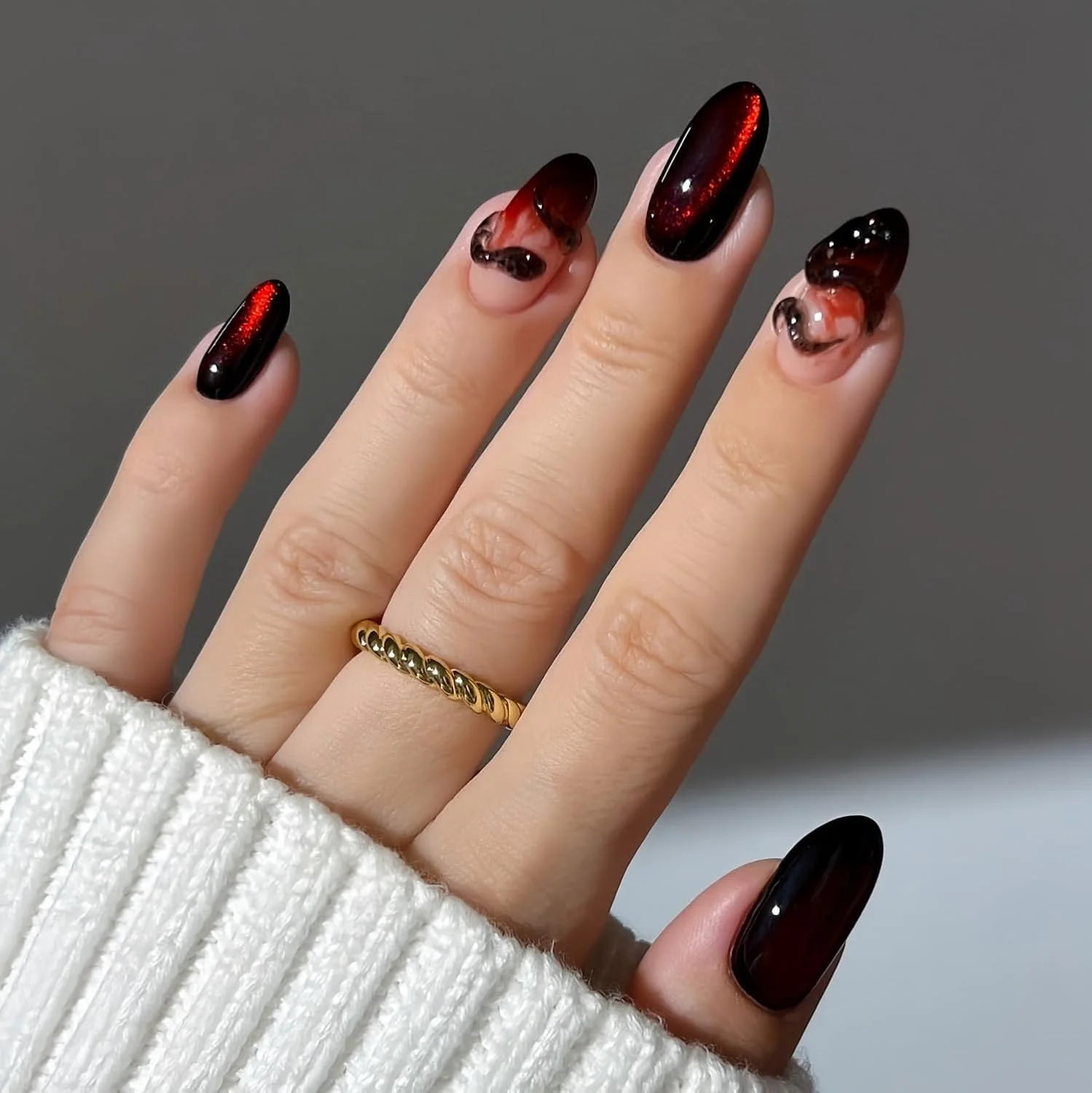 لاک ژل ژله ای مارون Senvenski - رنگ های شفاف قرمز آلبالویی با پوشش شیری ملایم | کیت هنر ناخن گیاهی UV/LED هدیه ای برای مانیکور سالن DIY بانوان (CS2-009)