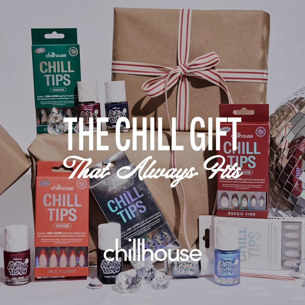 Chillhouse - Chill Tips, کیت ناخن مصنوعی - Chill at the Disco (بادامی) - 30 شکل و سایز ناخن - تا 3 هفته ماندگاری - اندازه قابل تنظیم - قابل استفاده مجدد - تاسیس شده توسط لاتین تبارها، متعلق به زنان، زیبایی، مراقبت از خود