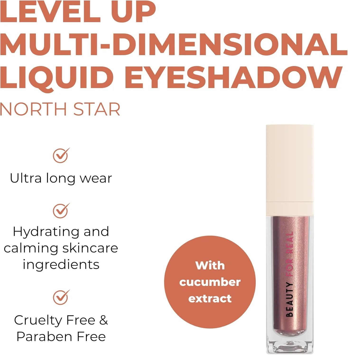 سایه چشم مایع چند بعدی بیوتی فور ریل مدل Level Up، رنگ North Star