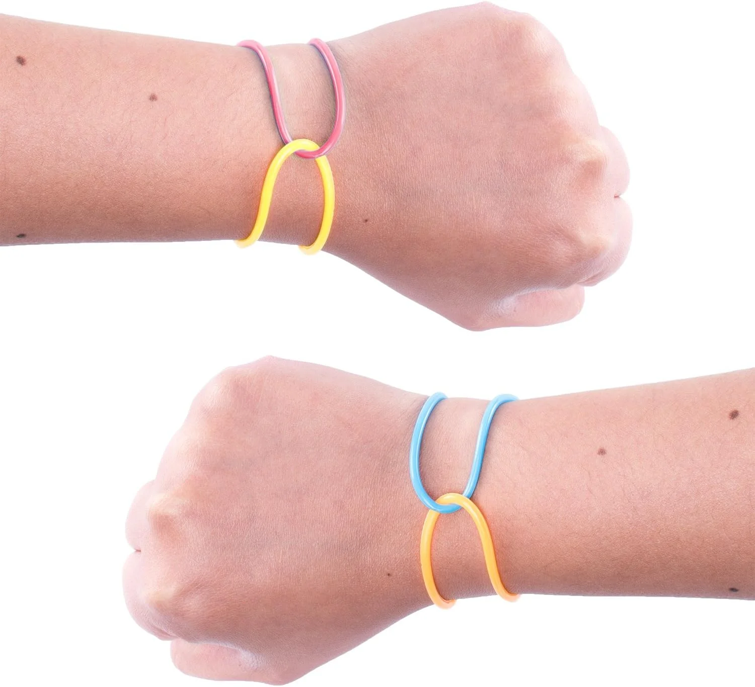 دستبندهای کشی ژله ای نئونی رنگارنگ طرح رترو دهه 80، مناسب مهمانی ها و رویدادهای مختلف، بسته 144 عددی