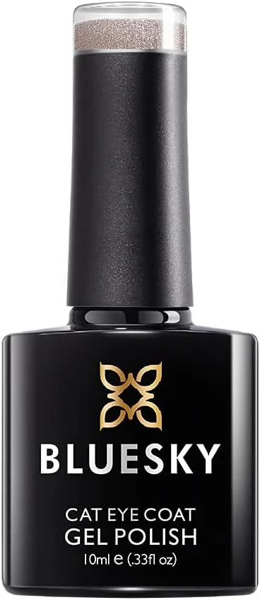 لاک ژل چشم گربه ای 5D بلواسکای، طراحی جذاب ناخن، SW01 رزگلد اکلیلی، 10 میلی لیتر